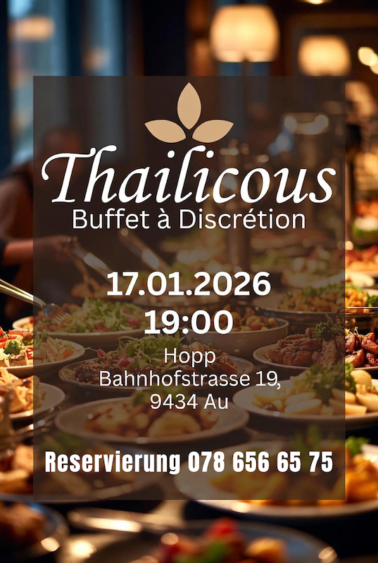 Thaïlicious – Buffet à Discrétion (17. Januar 2026)