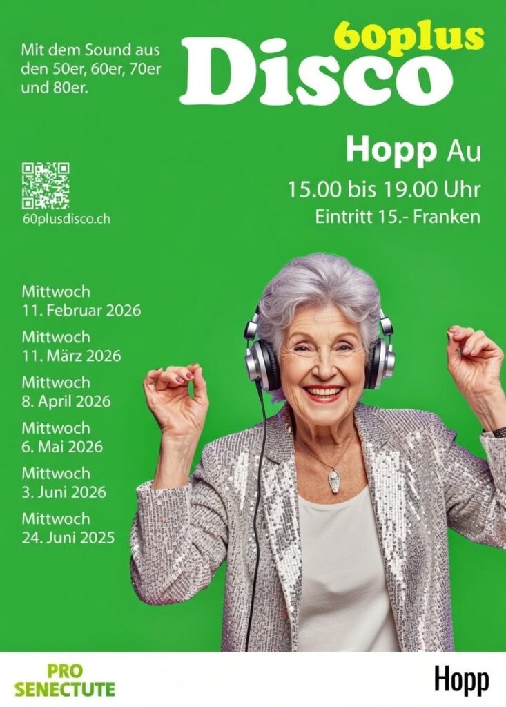 Ticket: 60plus Disco – Mai (6. Mai 2026)