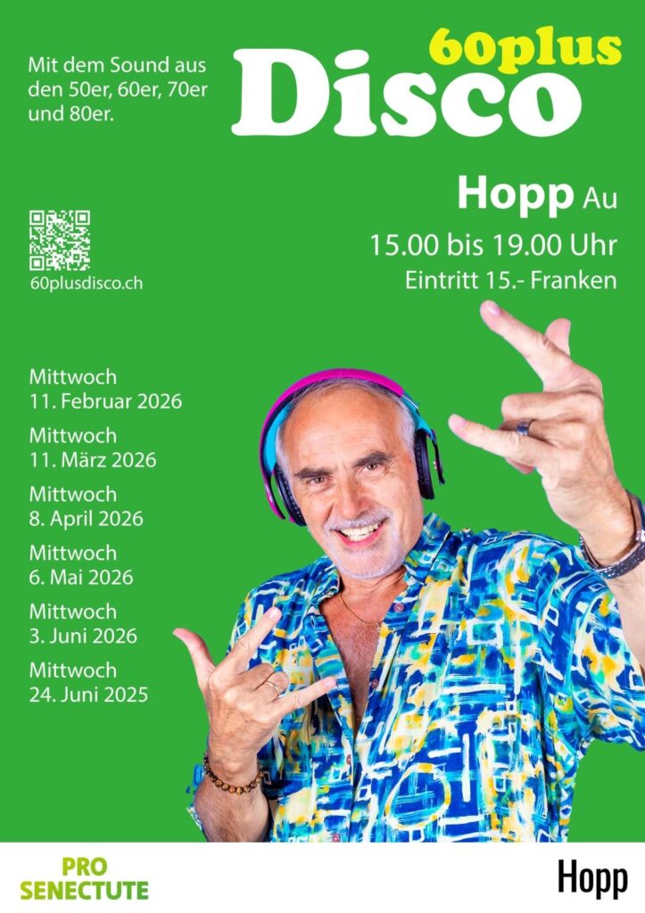 Ticket: 60plus Disco – Juni II (24. Juni 2026)